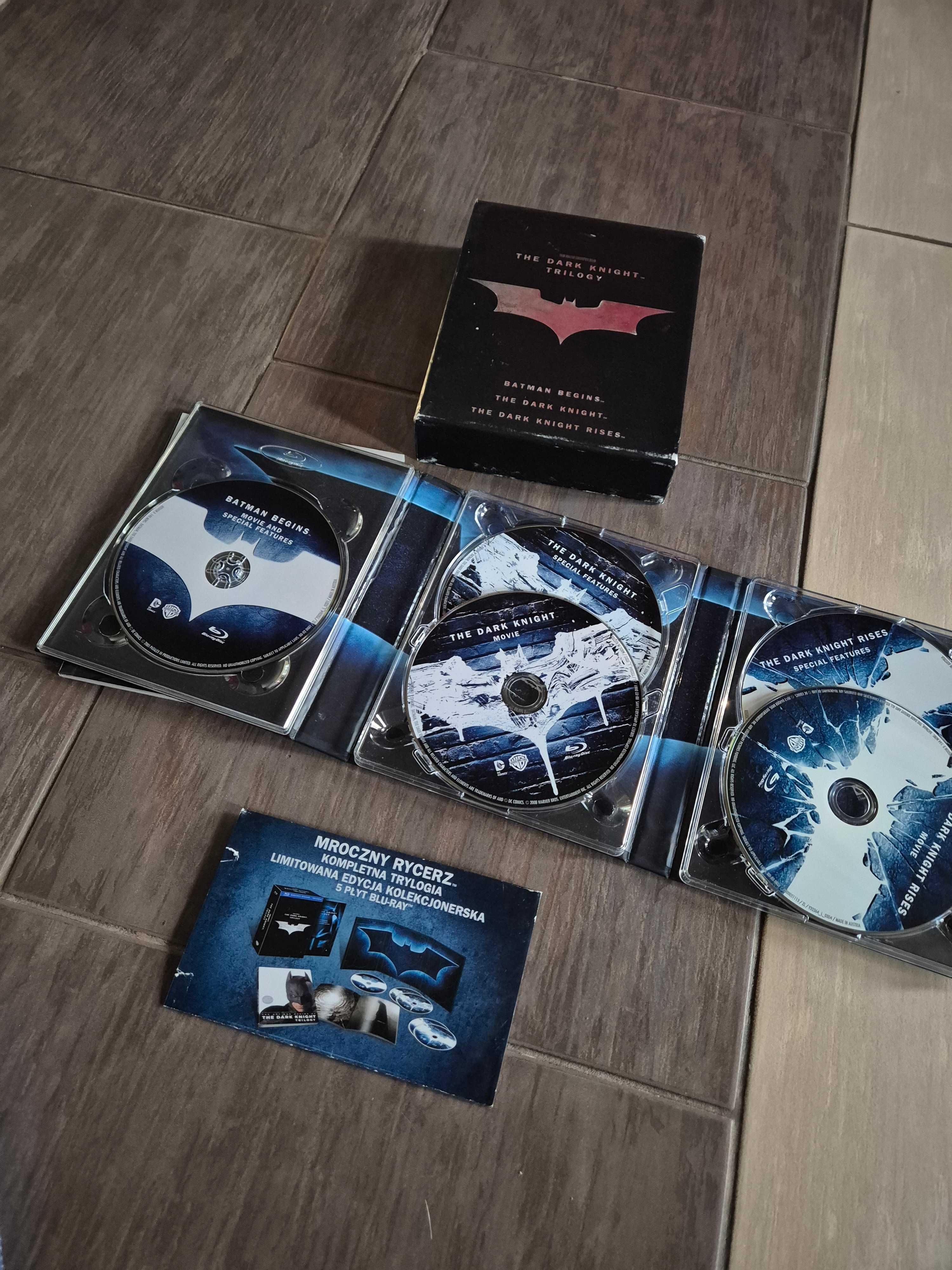 Dark Knight Trilogy Blu-ray PL / Trylogia Mroczny Rycerz