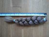 Włosy naturalne, niefarbowane, warkocz 26cm, grube