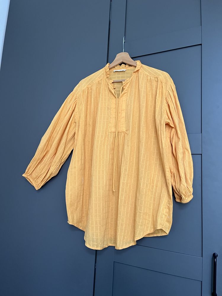 Koszula obszerna m l xl bufki mango bawelna