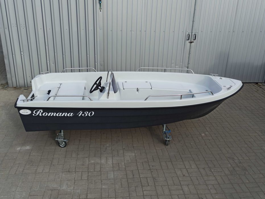 Łódź wędkarska Romana 430 FISH do silnika dziobowego