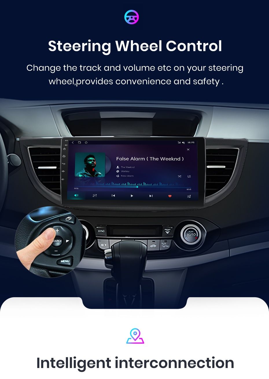 Rádio android Honda Cr-V 2012-16 CARPLAY WIFI GPS BT novo
