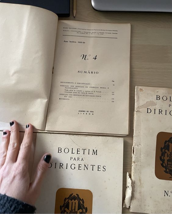Boletim para dirigentes Mocidade portuguesa Feminina 7 nrs