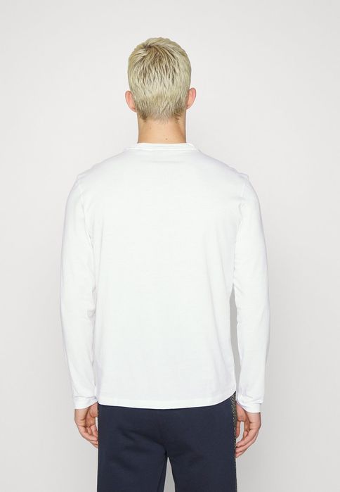 Koszulka z długim rękawem biała z logo Hugo S