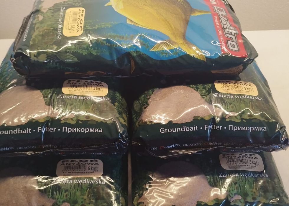 Dragon Zanęta Quattro 25kg Płoć Anyżowa - ZESTAW