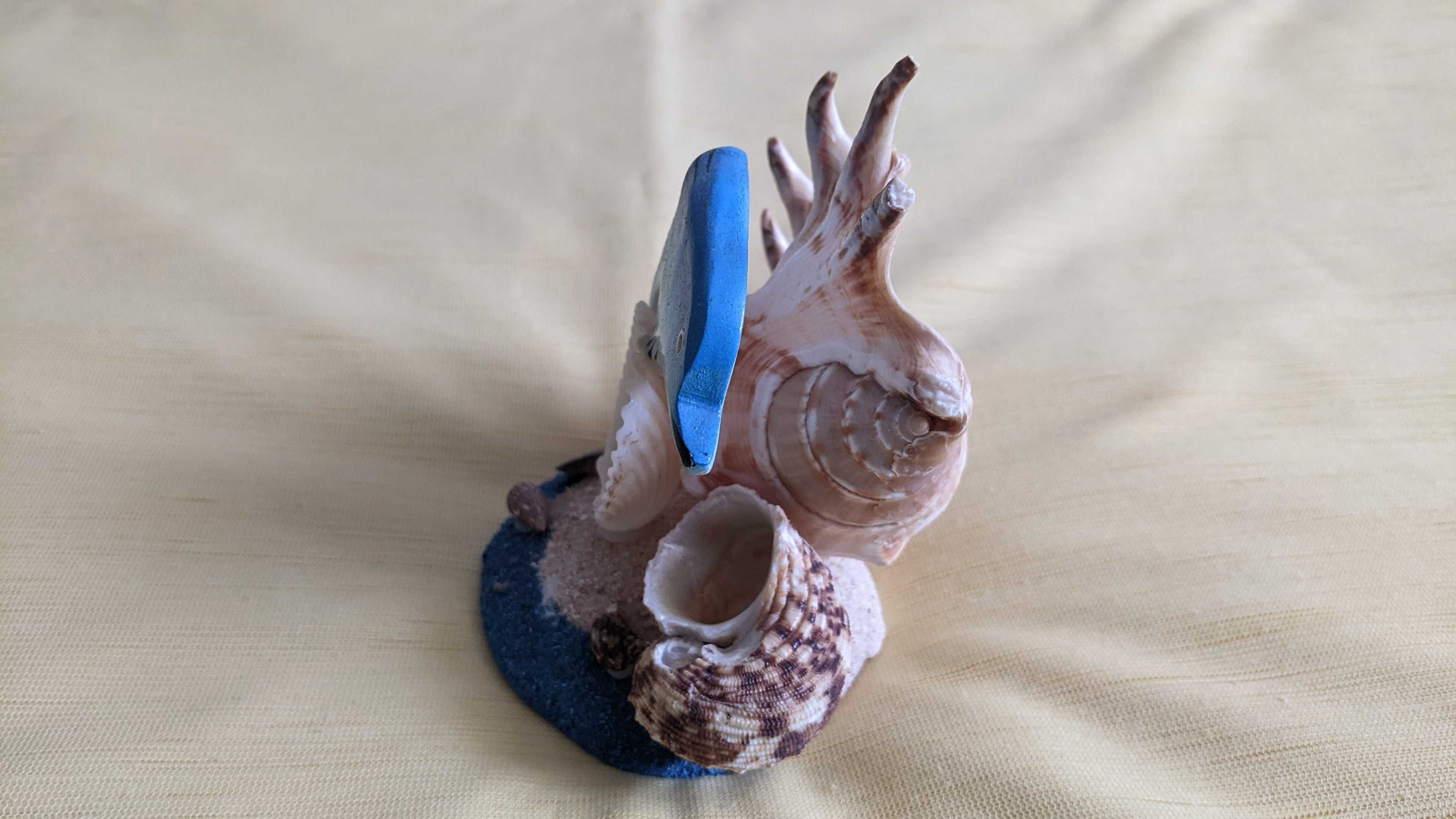 Delfin z muszlami morskimi z wyspy Rodos | figurka | pamiątka