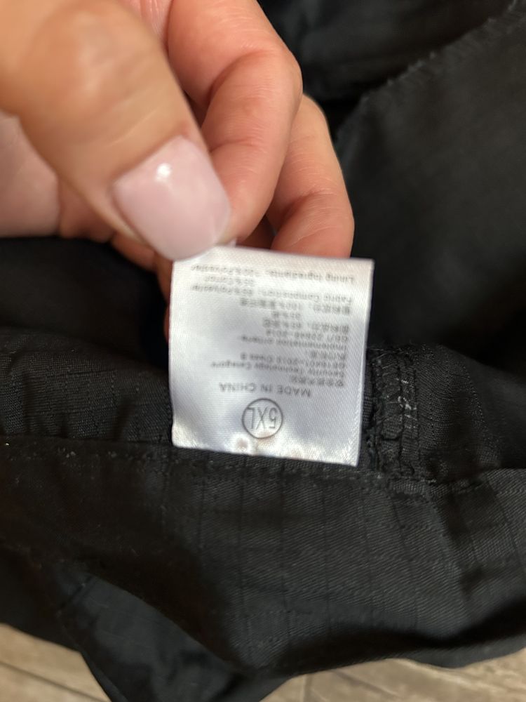 Spodnie robocze czarne męskie kieszenie duży rozmiar