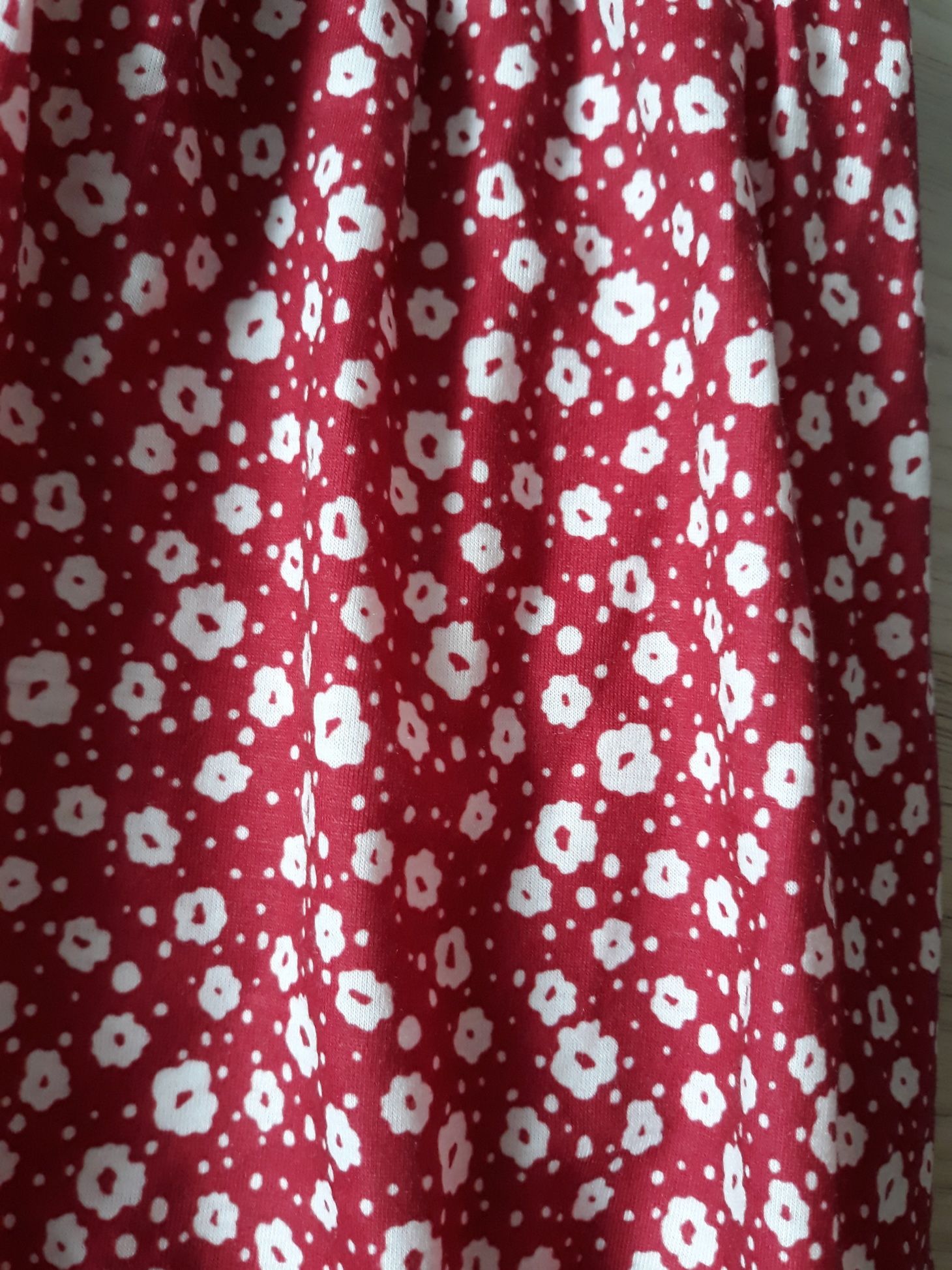 UN Ultranice letnia Sukienka z krótkim rękawem czerwona w kwiatki L