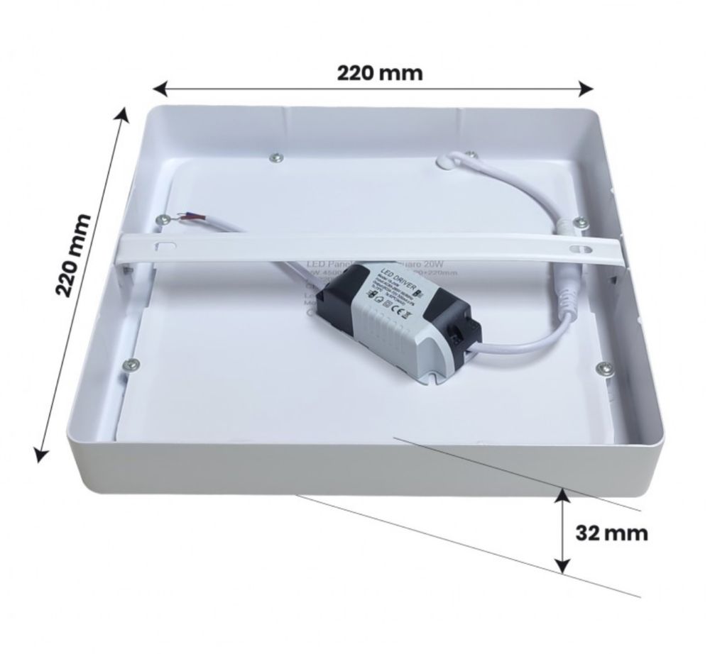 Plafon LED Quadrado/Circular