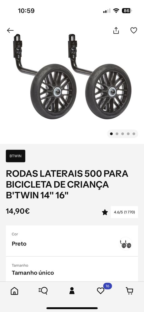 Bicicleta Criança | Menina 14”