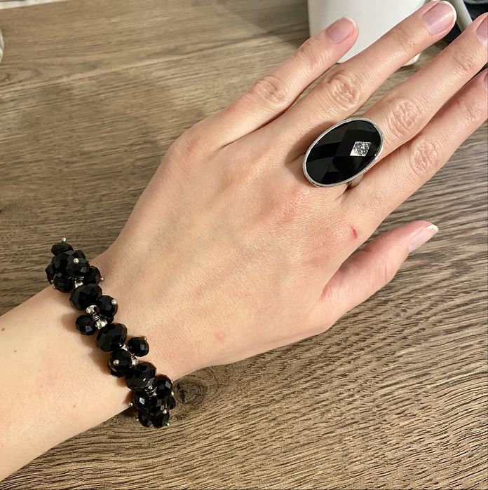 Набір браслет та кільце (19 мм) біжутерія