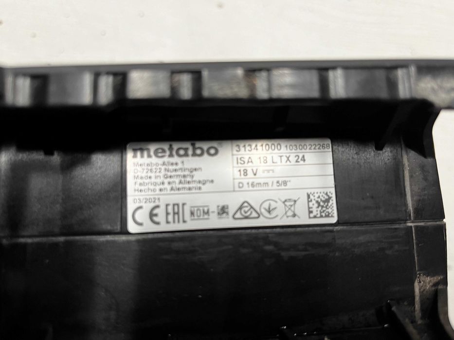 Wiertarka udarowa METABO KHA 18 LTX+odsysacz ISA 18 LTX 24