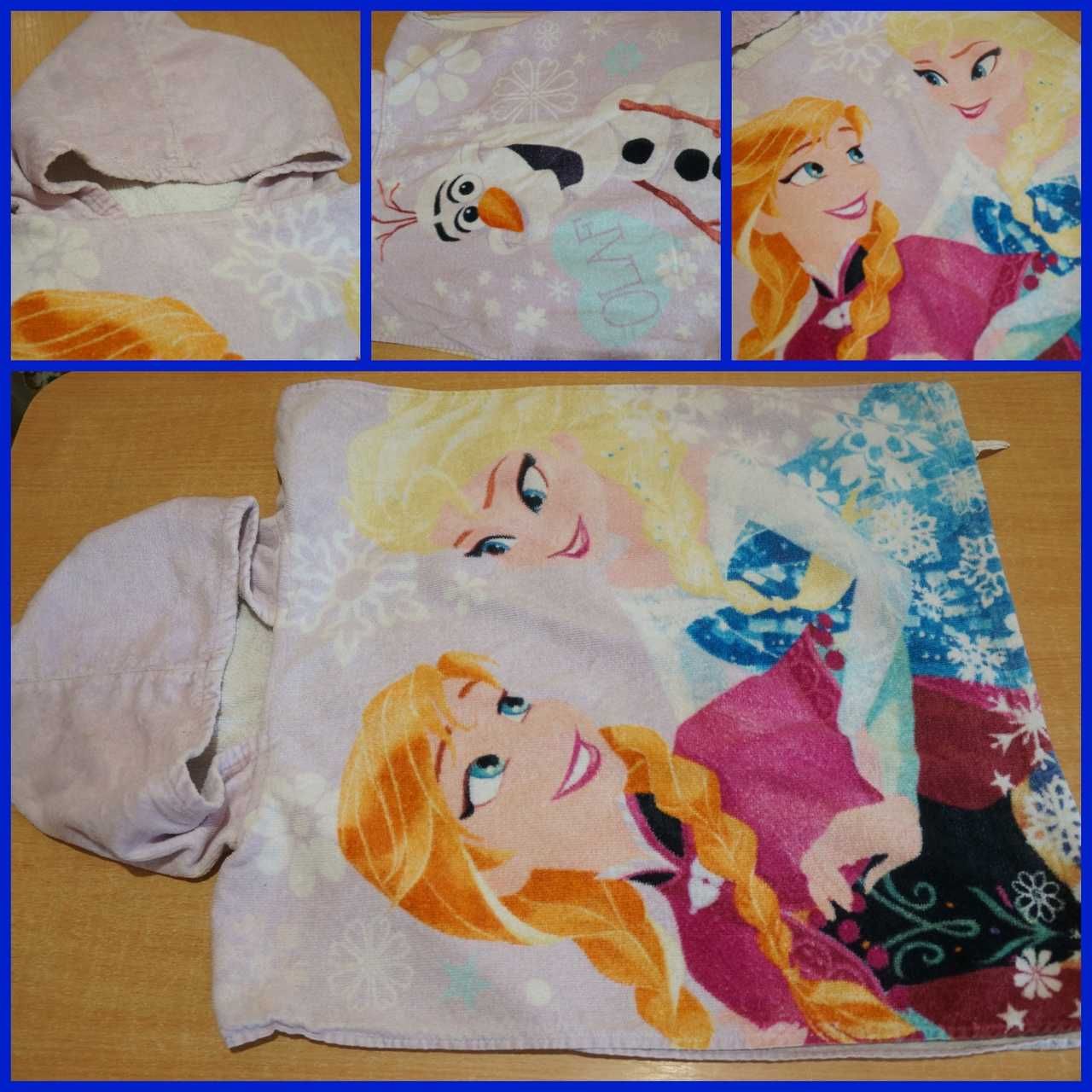 Махровий рушник для дітей 1-4 роки пончо халат махровое полотенце