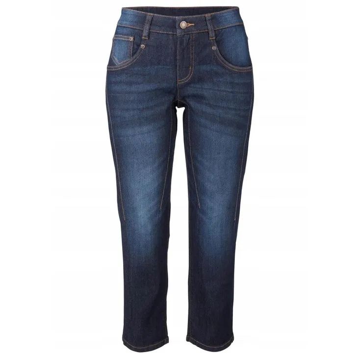 bonprix jeansowe spodnie damskie ze stretchem rybaczki 44-46