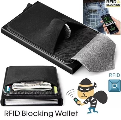 RFID защита, алюминиевый держатель для карт