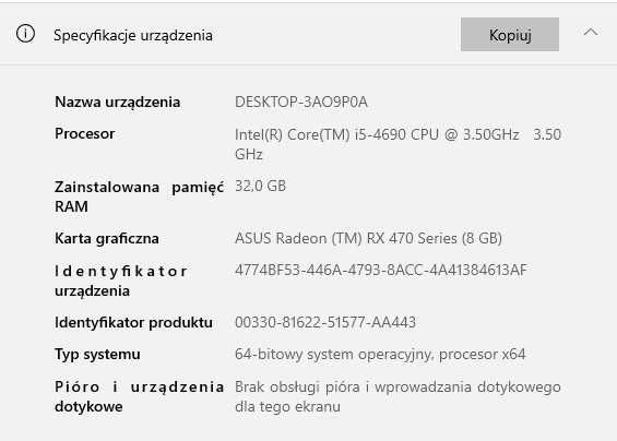 Gamingowy komputer RGB.RX470 8GB,32GB RAM,SSD,1TB HDD+monitor+akcesori