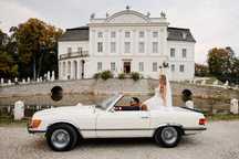 53 letni klasyk Mercedes SL cabrio do ślubu sesji! Auto prowadzisz sam