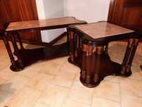 Conjunto de mesas de centro e canto para sala de estar