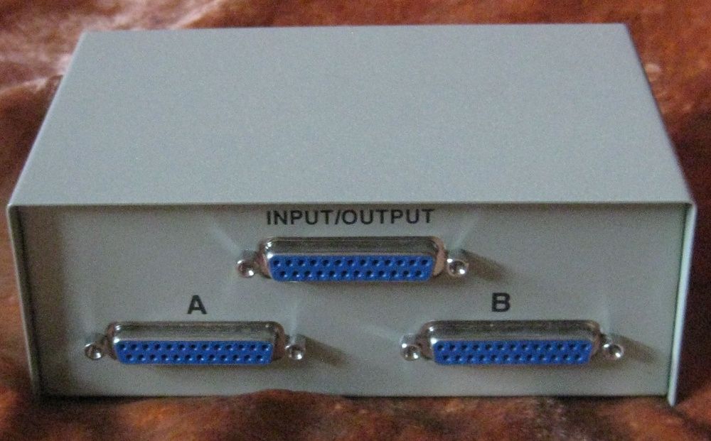 160_ Ручной переключатель (Manual Data Switch) 2 порта 15x10x6см