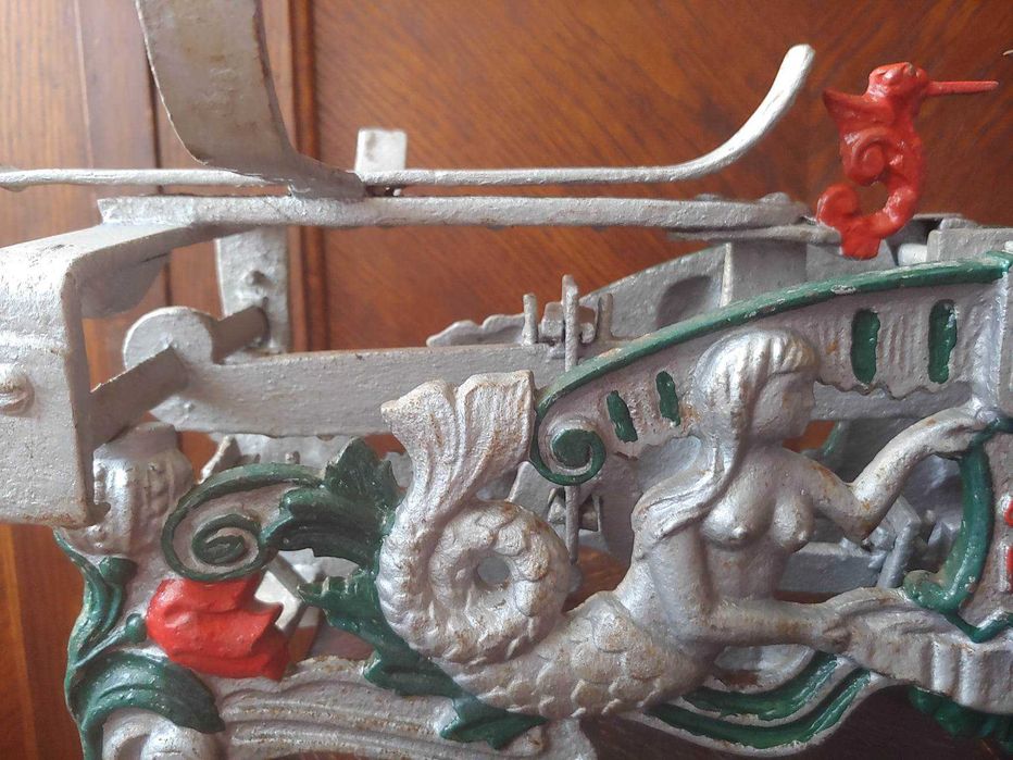 Stara waga szalkowa 10 kg z lat 20-30 XX wieku unikat pięknie zdobiona