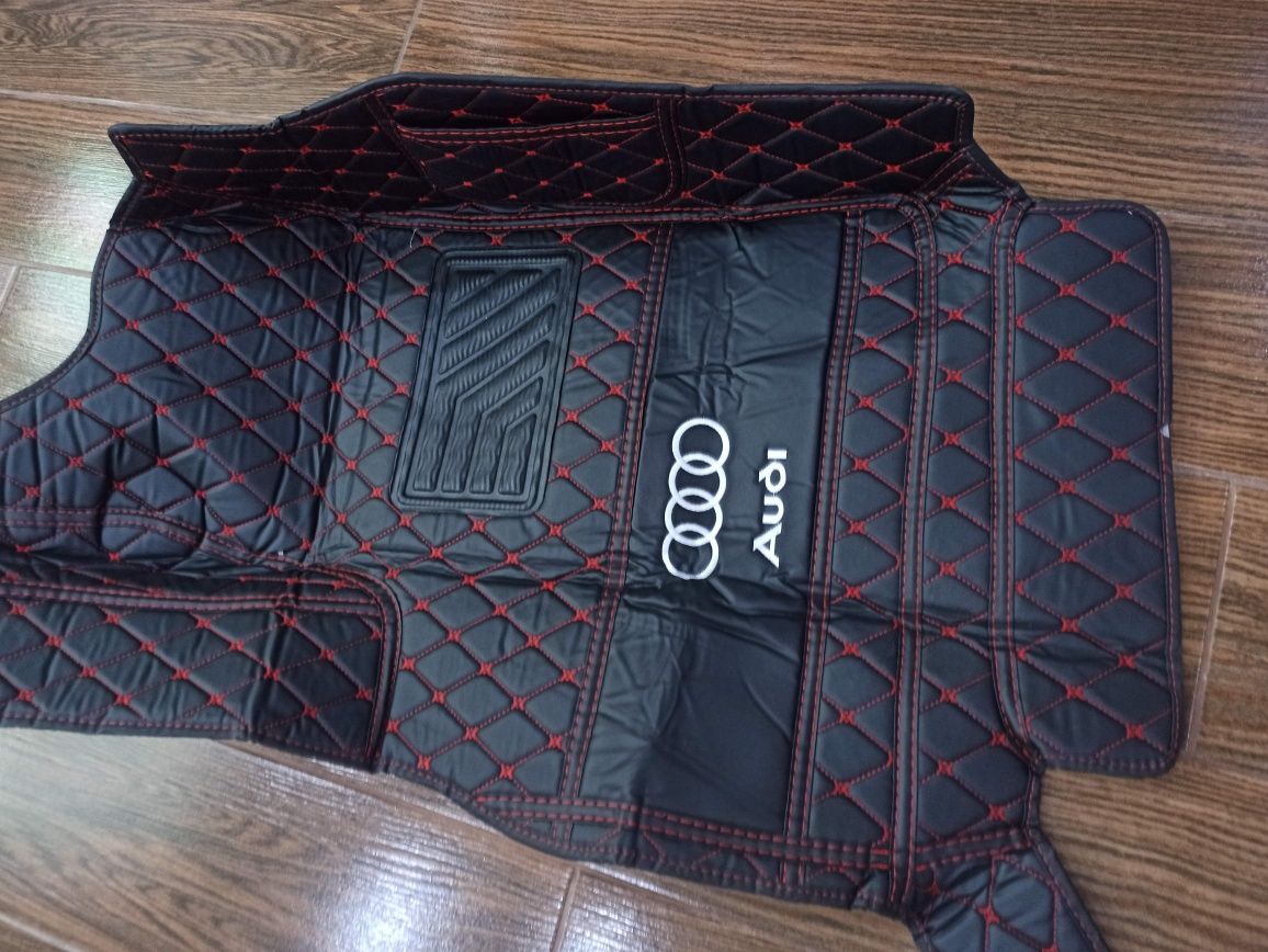 Розпродаж килимки з екошкіри з логотипом Audi Q7 15+ Коврики
