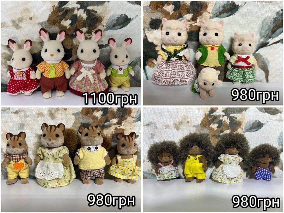 Sylvanian families семья белочек ежиков family silvanian сімʼя їжачки