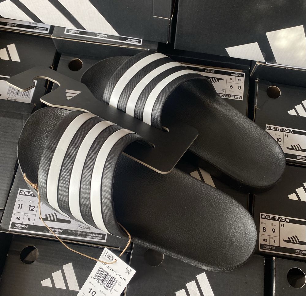Шльопанці Adidas Оригінал 39-47 Adilette Aqua slides тапки шльопки