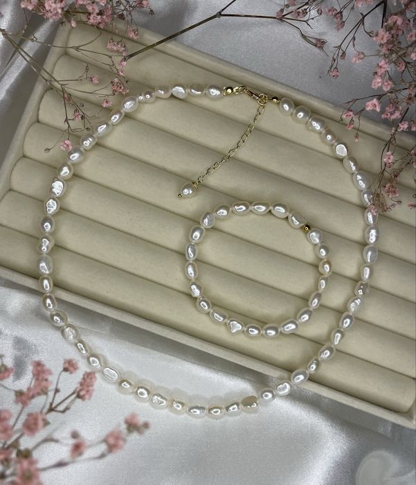 Autorski naszyjnik z pereł handmade