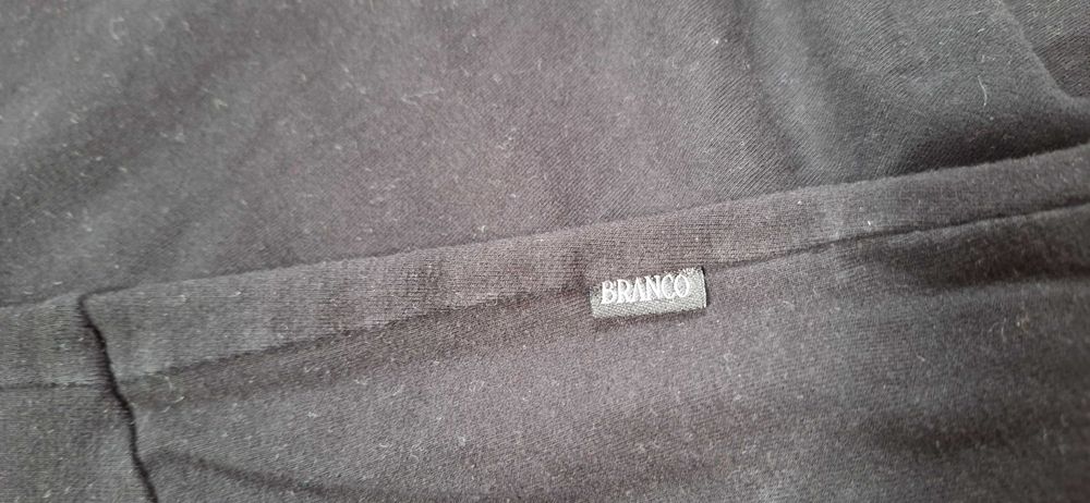 Leginsy M ciążowe czarne bawełniane elastyczne grubsze Branco