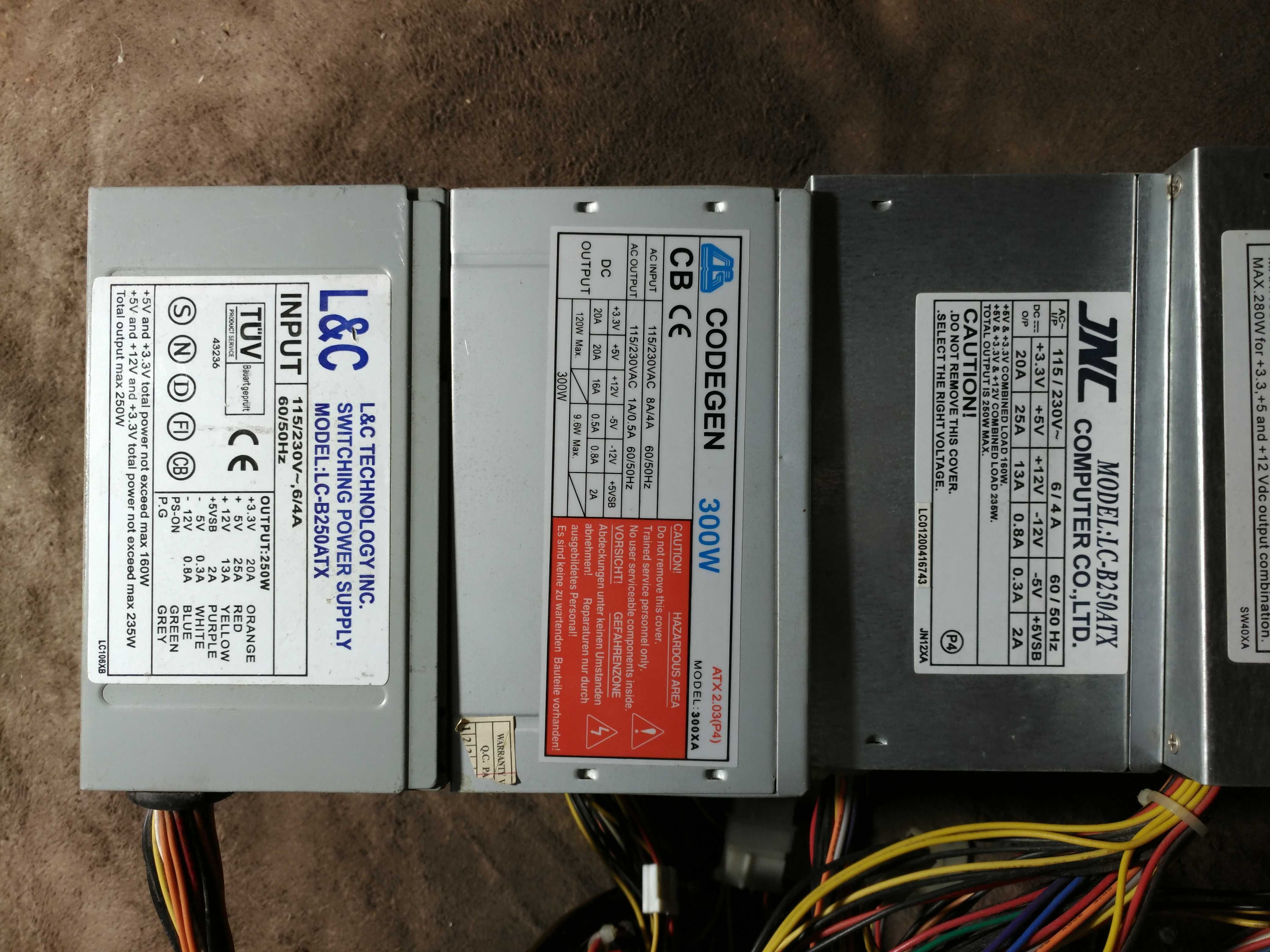 Блоки питания ATX 250W 300W исправные