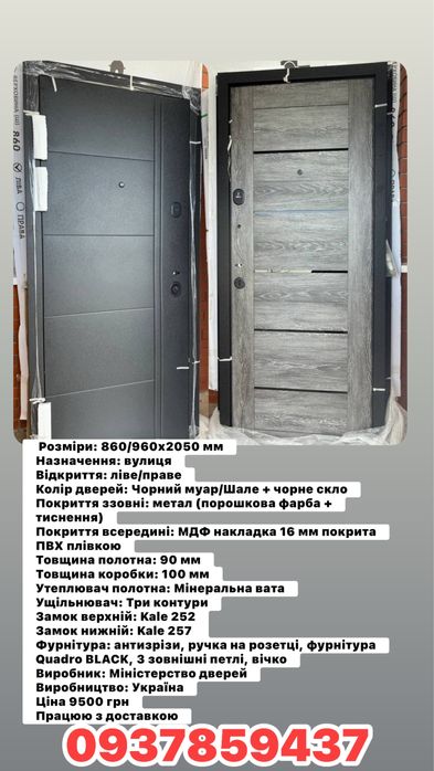 Вхідні дверіна вулицю