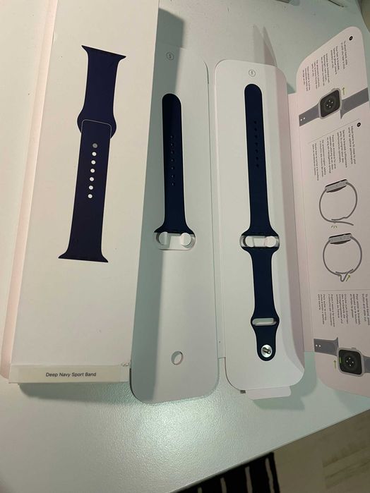 NOWY ORYGINALNY pasek Apple Watch 2/3/4/5/6/7/8/9 granatowy
