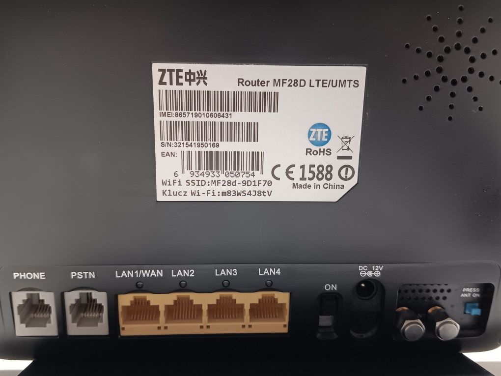 Router ZTE MF28D lte/umts