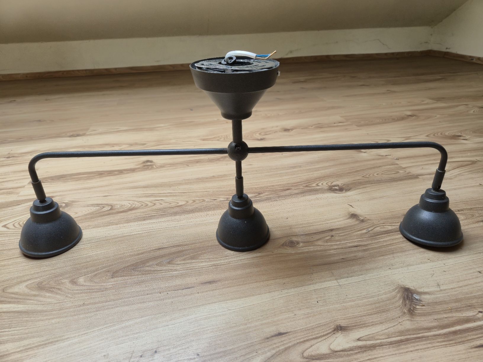 Lampa sufitowa 3 reflektory IKEA VITEMOLLA