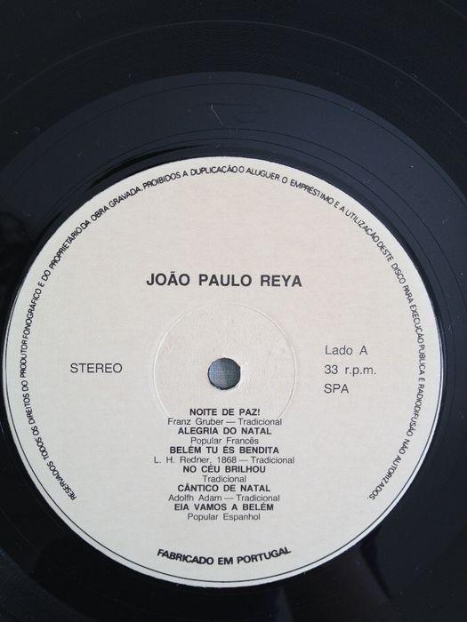 Disco Vinil "João Paulo Reya - Para Que Seja Natal Todos Os Dias"