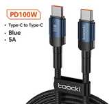Toocki USB C C 100W kabel szybkie ładowanie 2 metry
