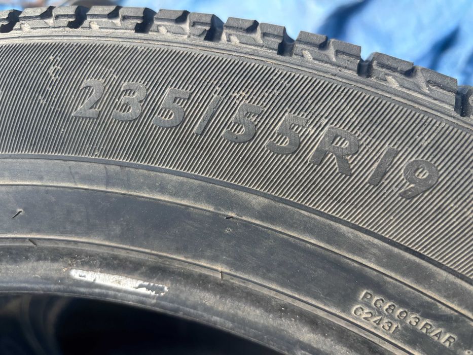 235-55-R19 DUNLOP  4 штуки комплект летней резины GERMANY 2022