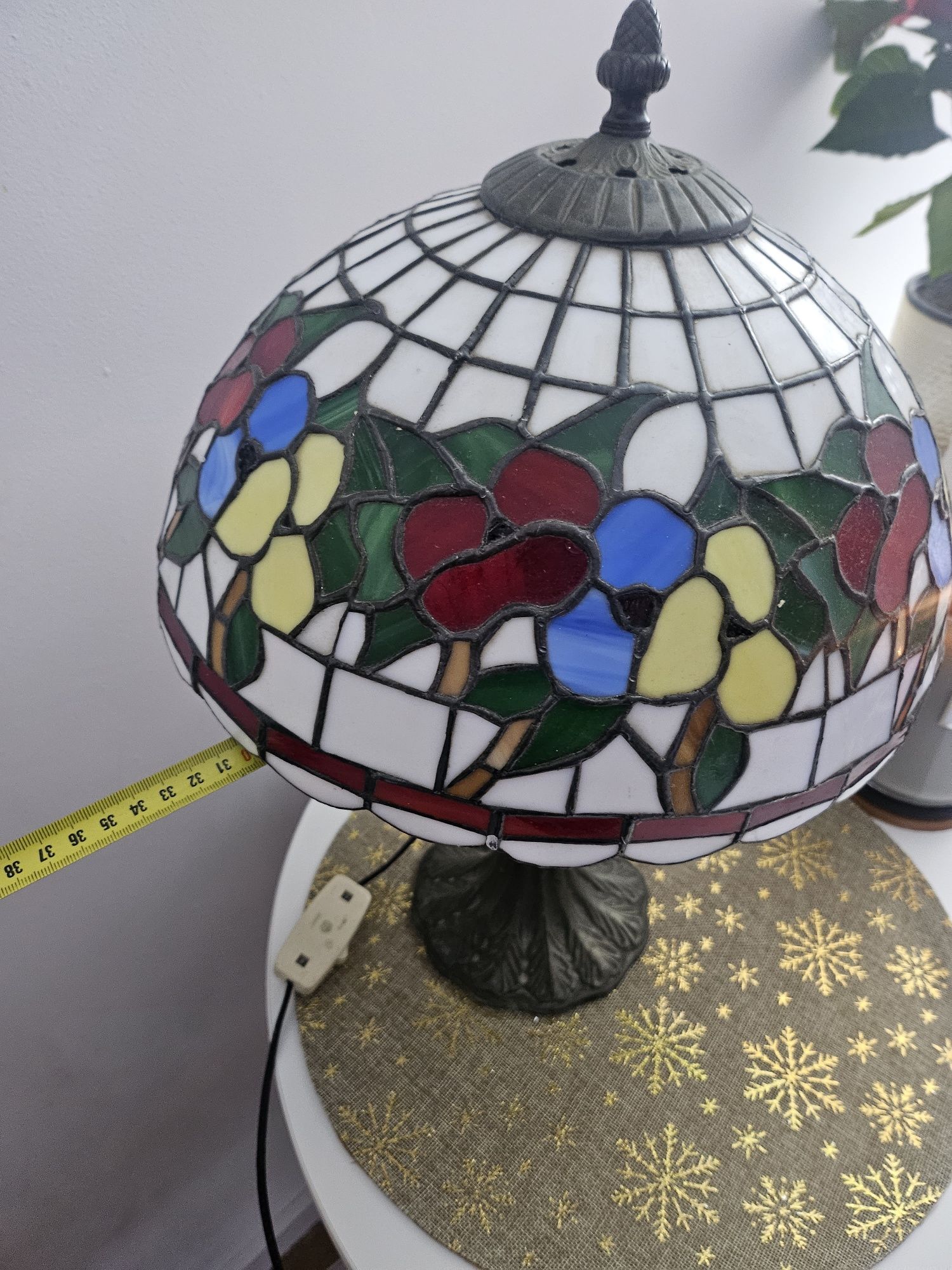 Lampa witrazowa stolowa