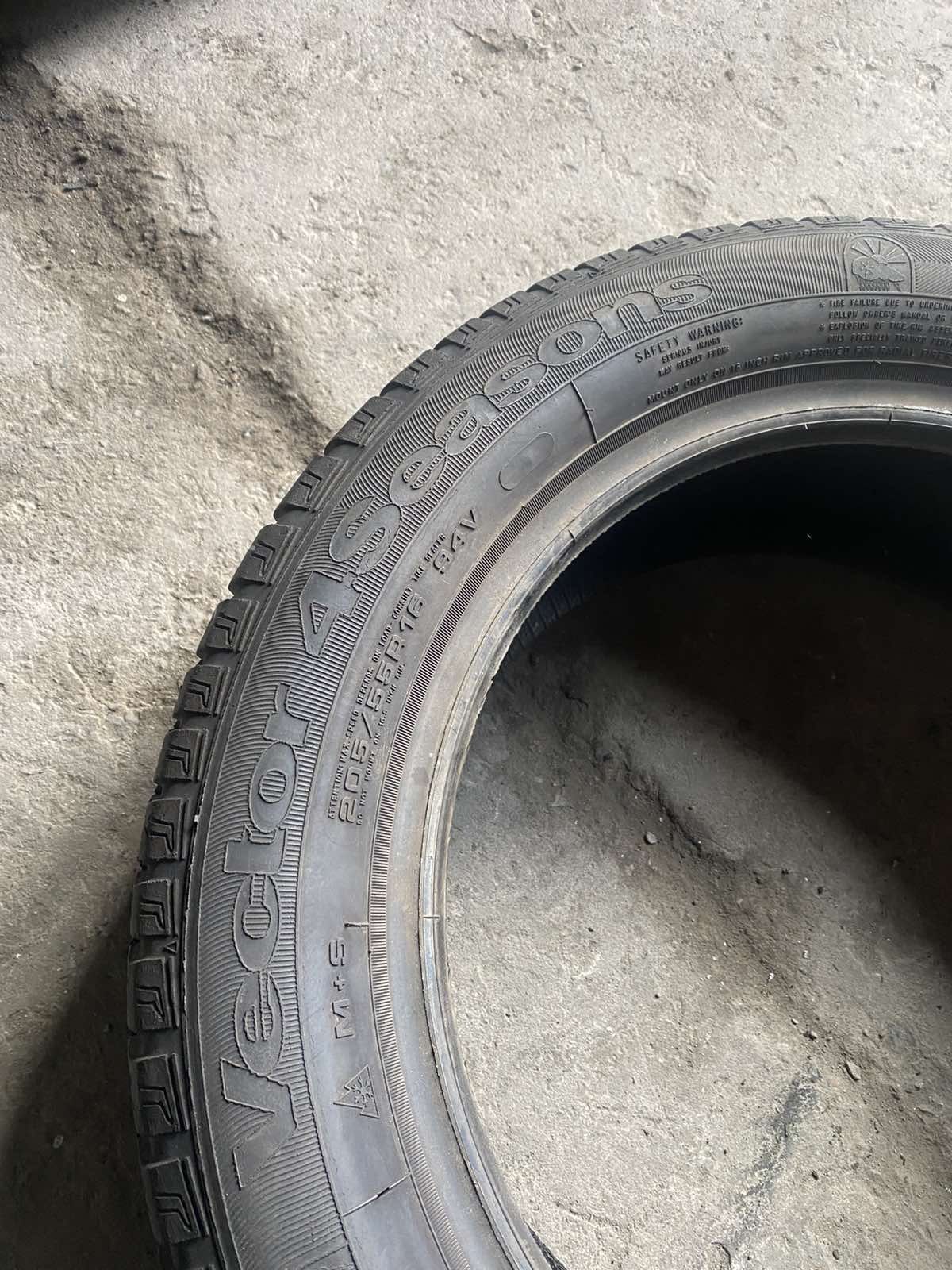 205.55.16 GoodYear 4шт БУ склад шины резина из Европы всесезон 55 R16