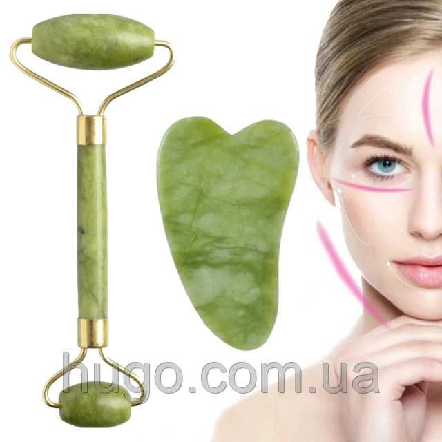 Нефритовий набір для масажу обличчя