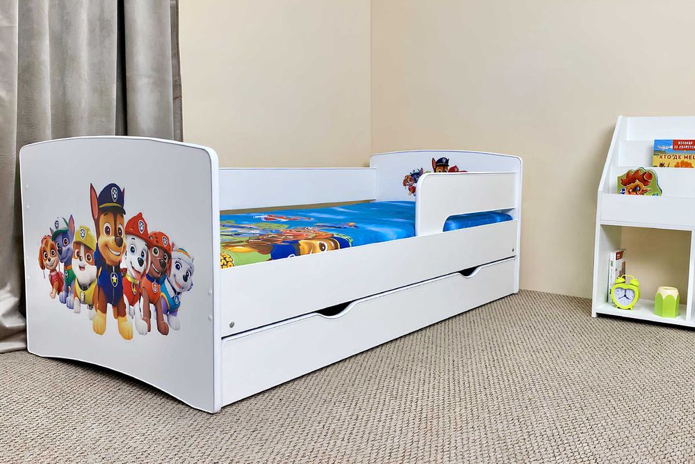 Ліжко “Кіндер Кул” з матрасом і бортиком|Розстрочка Розмір 80*170