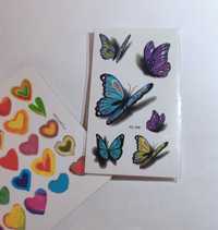 Tatuaże motylki kolorowe