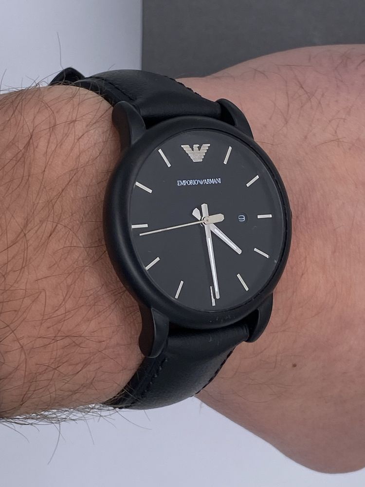 Oryginalny Zegarek męski EMPORIO ARMANI AR1973 Czarny klasyczny