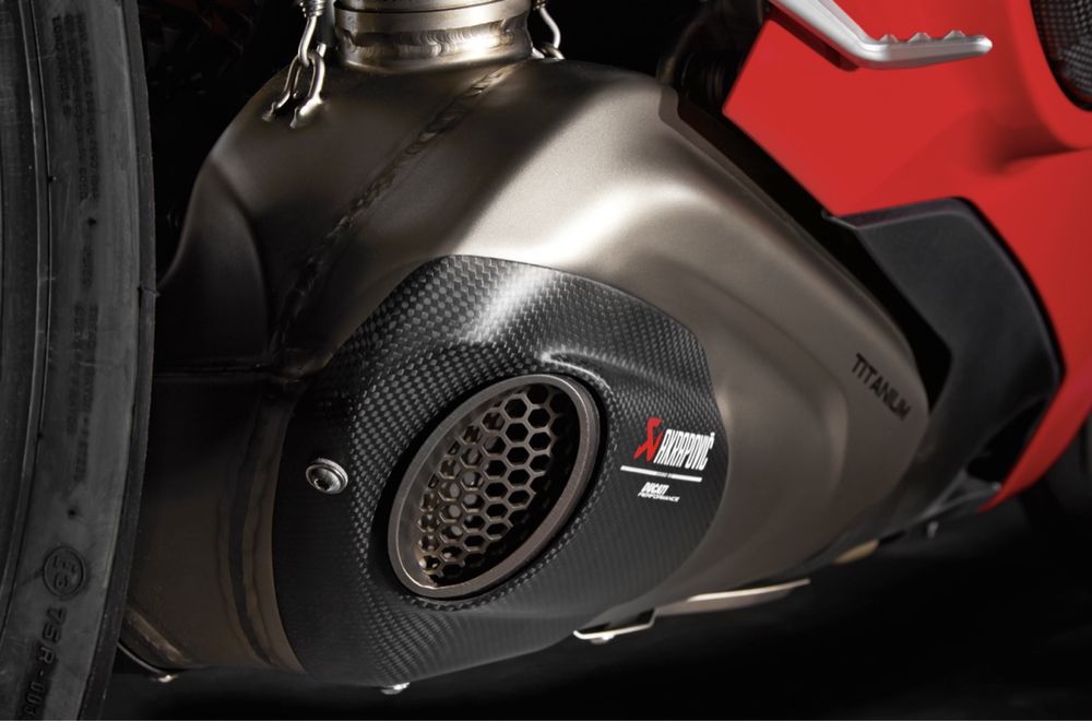 ESCAPE MOTO - SILENCIADOR DUPLO TITANIO AKRAPOVIC DUCATI PERFOMANCE DUCATI PANIGALE V4/S/SP 21-22 E5