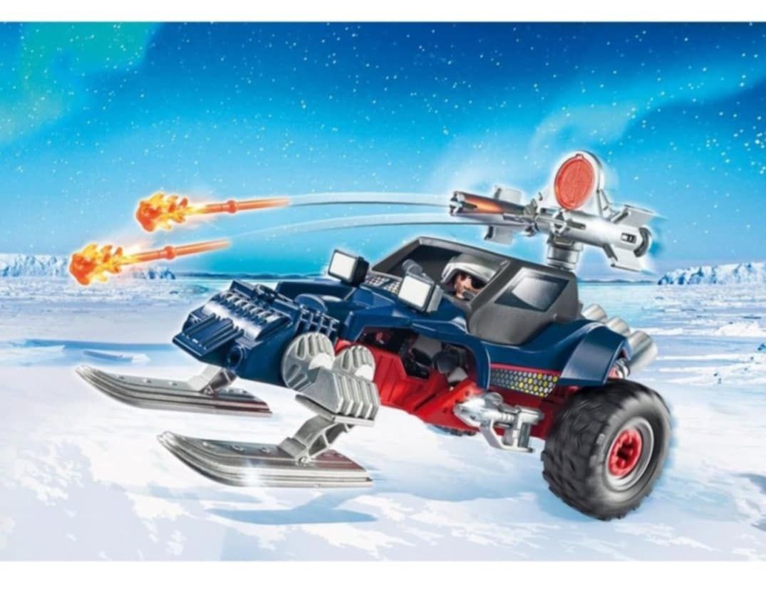 Playmobil  9058  pojazd płozowy  z piratem  polarnym