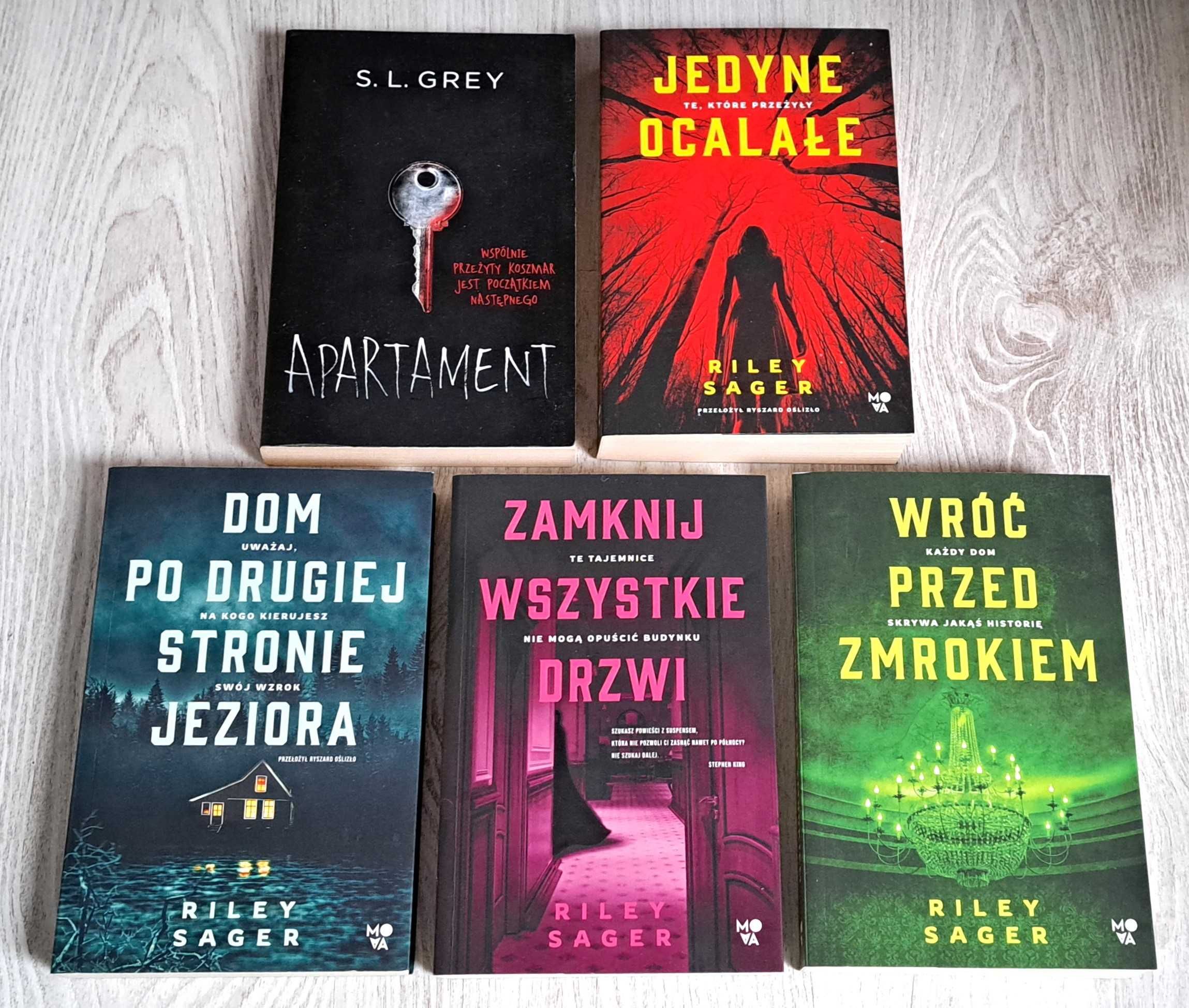 Grey Apartament Riley Sager Jedyne ocalałe Wróć przed zmrokiem Zamknij