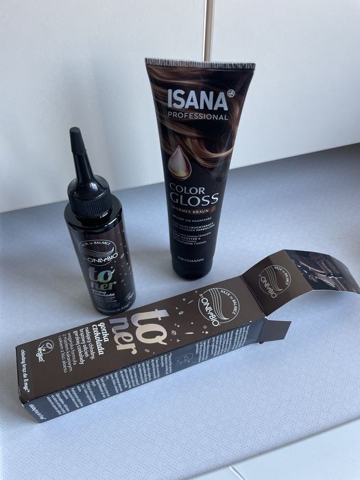 Toner brąz i czekoladowy brąz