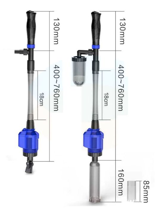 Odmulacz elektryczny do dna akwarium, HXS-03 20W z pompą 1000l/h