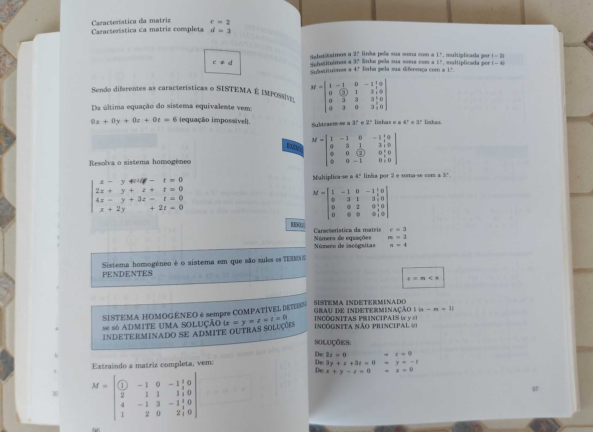 Sebenta de Matemáticas Gerais - Álgebra Linear