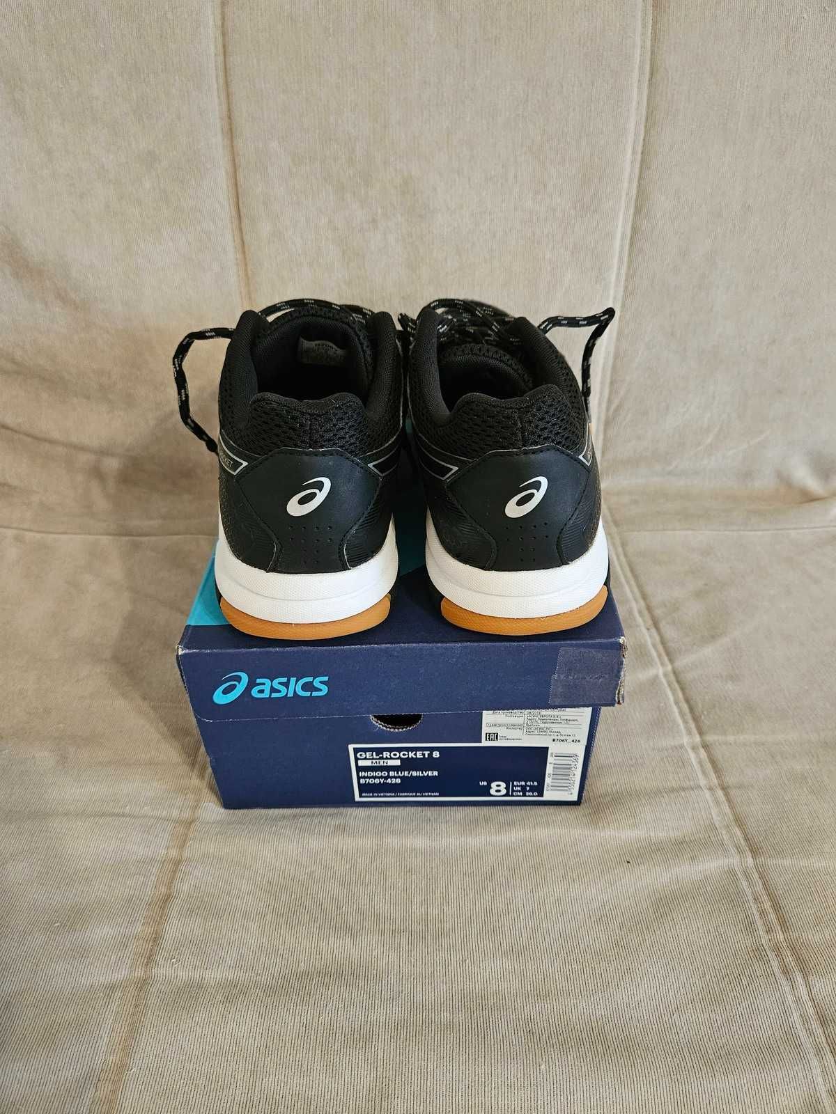 Asics Gel Rocket 8 EUR 41.5 стелька 26.0 см. кросівки кроссовки теніс