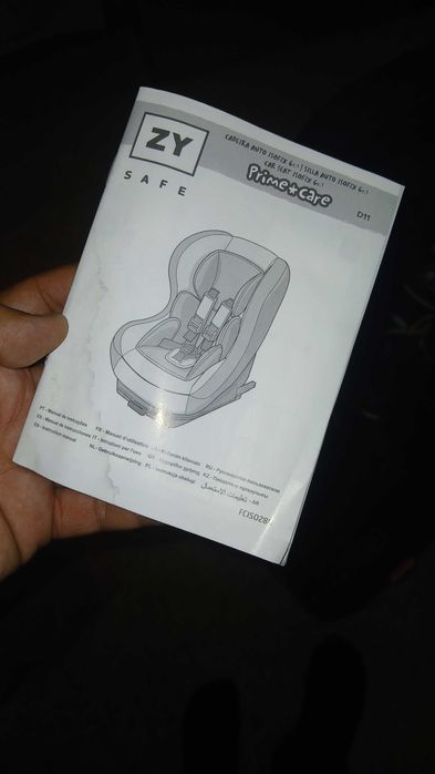 Cadeirinha Auto ZY Safe ISOFIX (9-18kg) – Como Nova